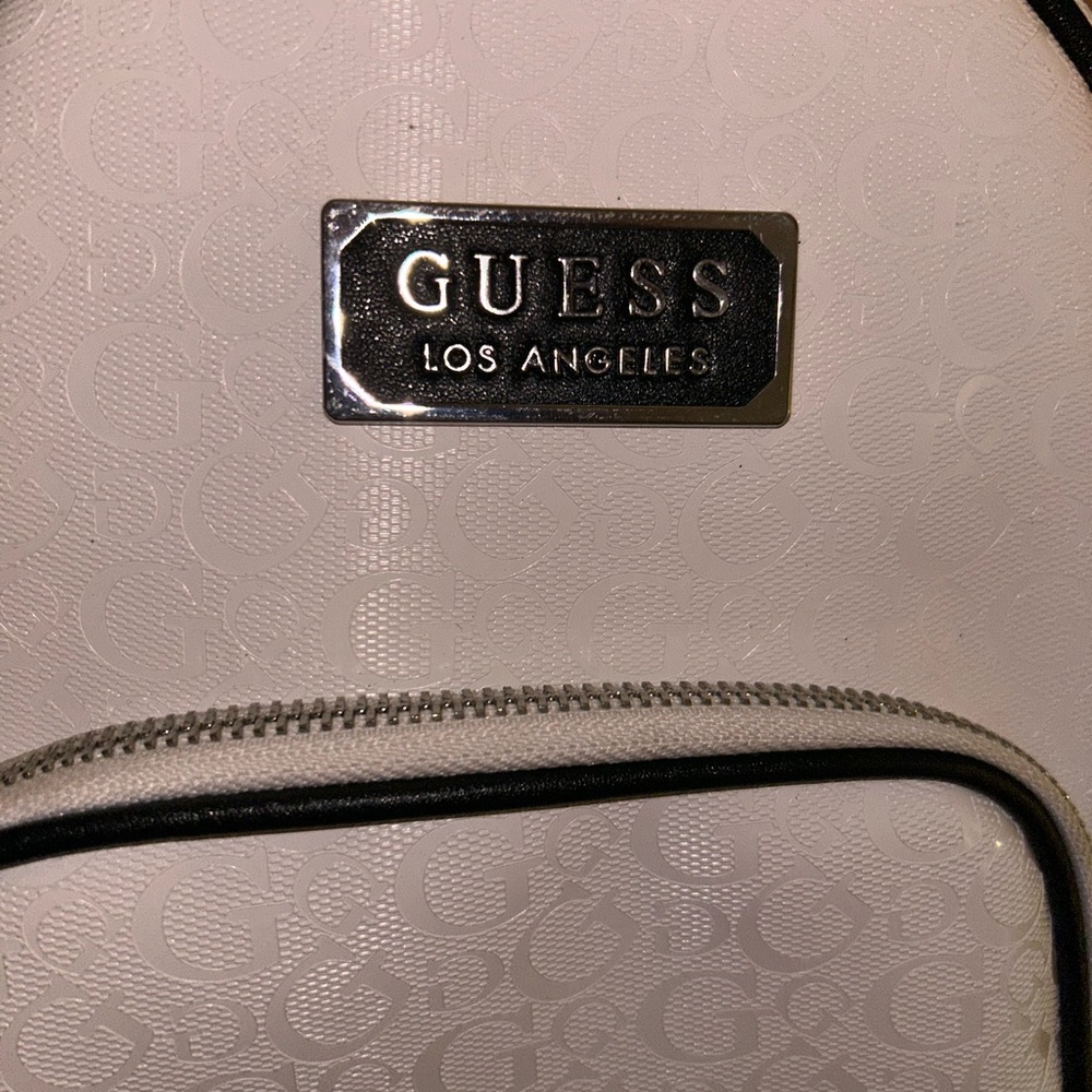 Guess monogram White Backpack